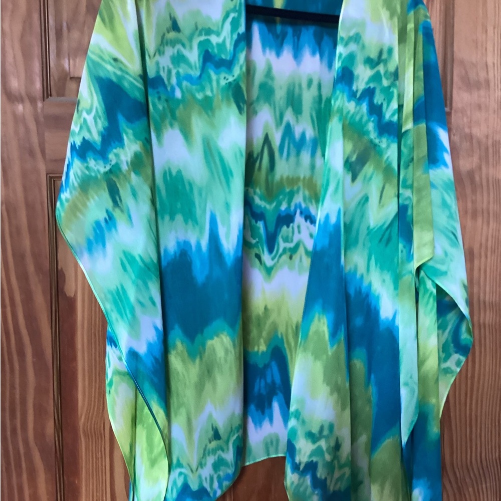 Vibrant Tie-Dye Ruana
